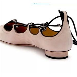 Valentino Crossover Ankle Laced Ballerina Flat